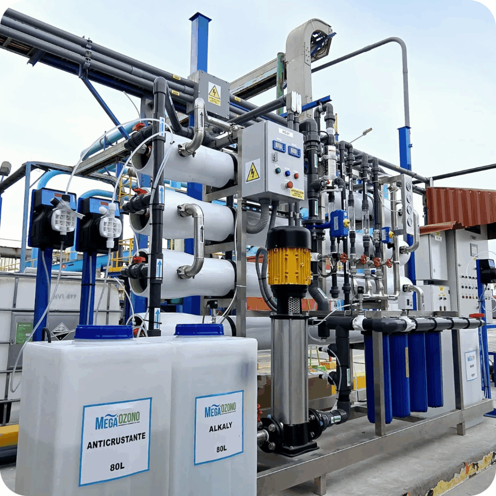 Instalación de osmosis inversa para tratamiento de agua - Mega y Ozono