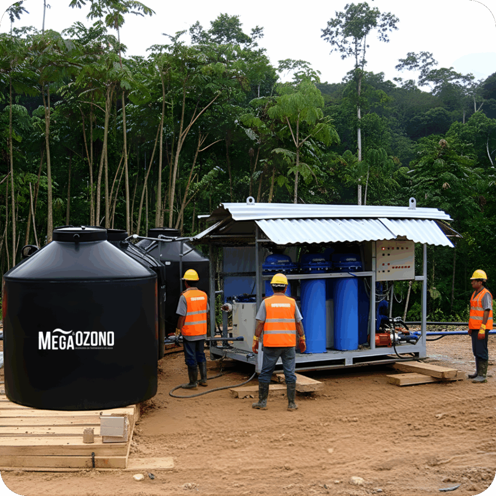 Diseño e instalación de planta potabilizadora de agua en Perú - Mega y ozono SAC